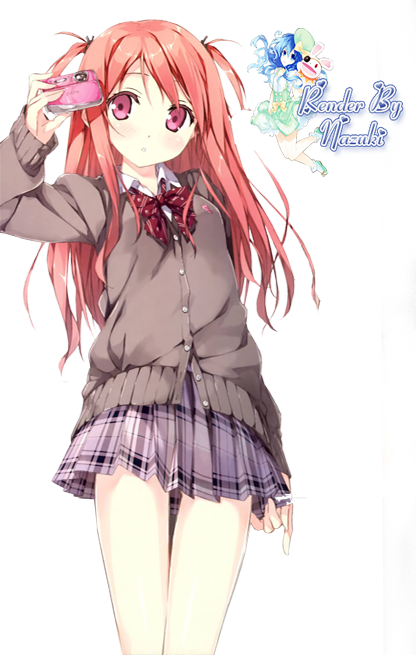 Anime Girl Render By Nazuki73 - Anime Girl School Swimsuits Render (416x655)