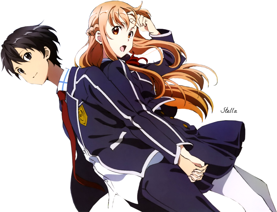 Kirito E Asuna - Sword Art On Air Ii Vol. 1 (1024x706)