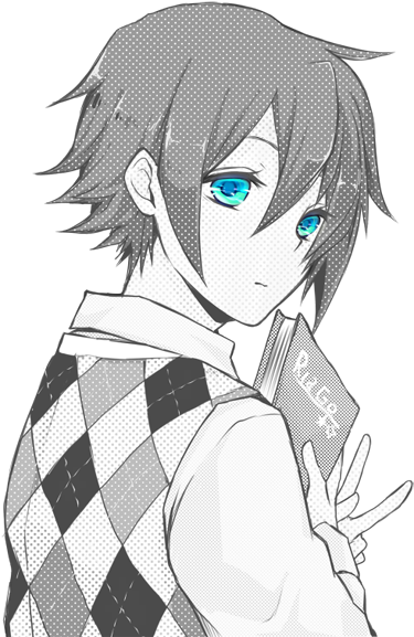 Cute Anime Guy - Anime Boys Kawaii Png (446x590)