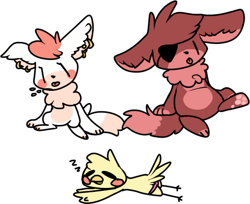 Yiffy Pieces Of Shit By Ghostiibear - Cartoon (512x418)
