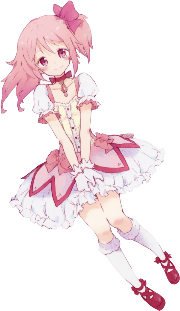 Full Rener Png Pink Hair Anime Girl By Poggiezas - Pink Anime Girl Png (751x1065)