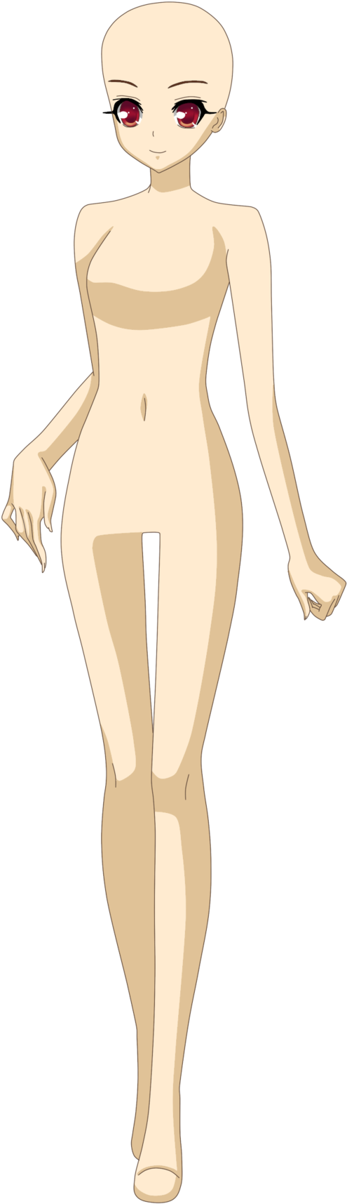 Cute Anime Girl Base By Kara-uchiha - Anime Base Female Cute (900x1846)