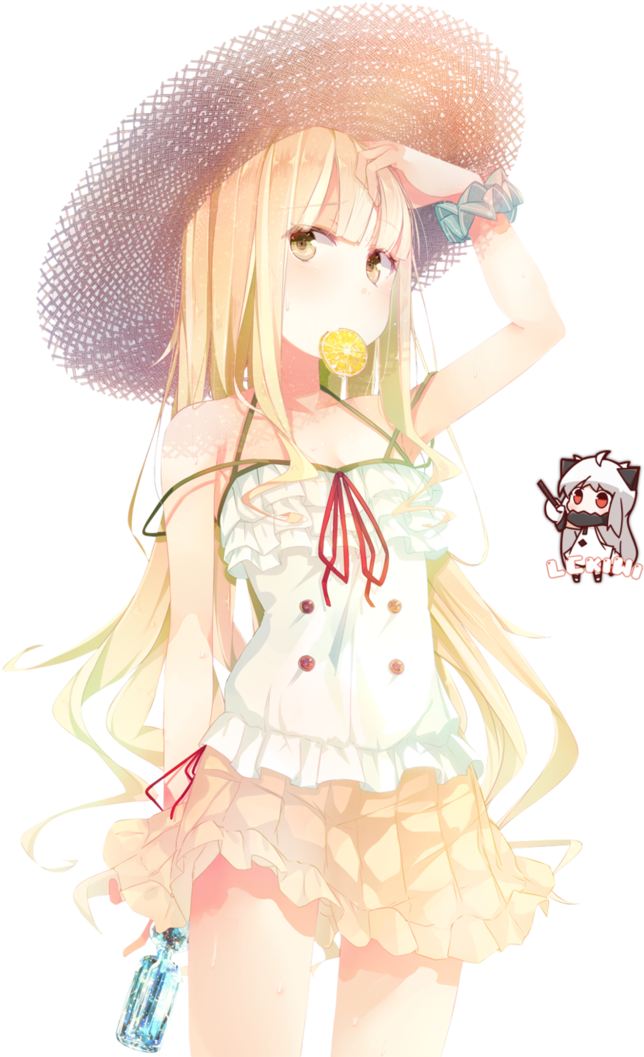 [non-anime] Anime Girl Render By Lckiwi - Illustration (752x1062)
