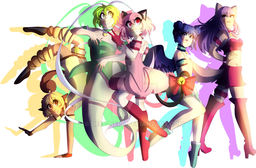 All Mews By Deep-nerd - Cartoon (1024x631)