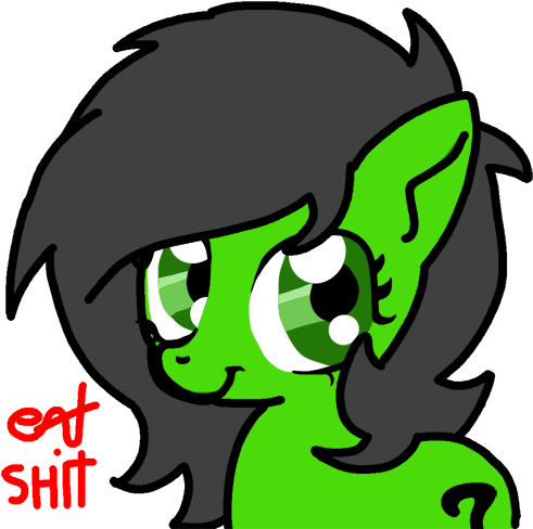 Artist Needed, Eat Shit, Female, Filly, Oc, Oc - Artist Needed, Eat Shit, Female, Filly, Oc, Oc (500x489)
