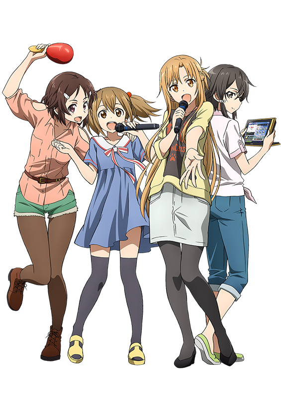 Girls - Asuna And Sinon Sao (565x826)