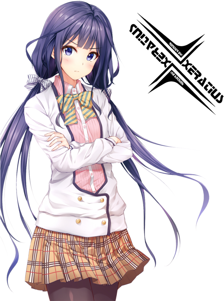 School Uniformsschool Uniform Animeschool - Adagaki Aki Render (788x1014)