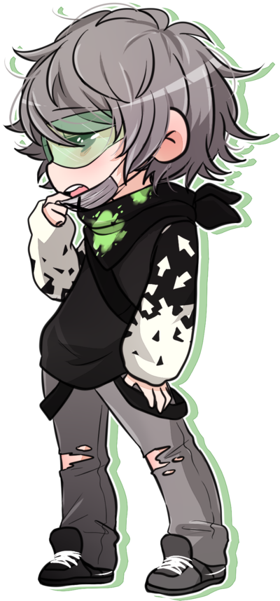Alpha-nerd By Bakaqeyama - Cartoon (400x857)