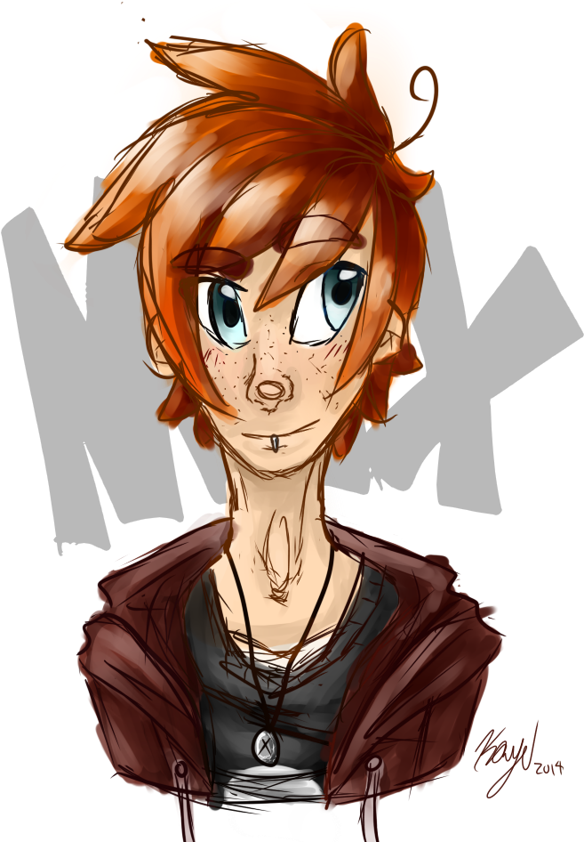 Max The Huge Nerd By Gamer-insomniac - Cartoon (700x1000)