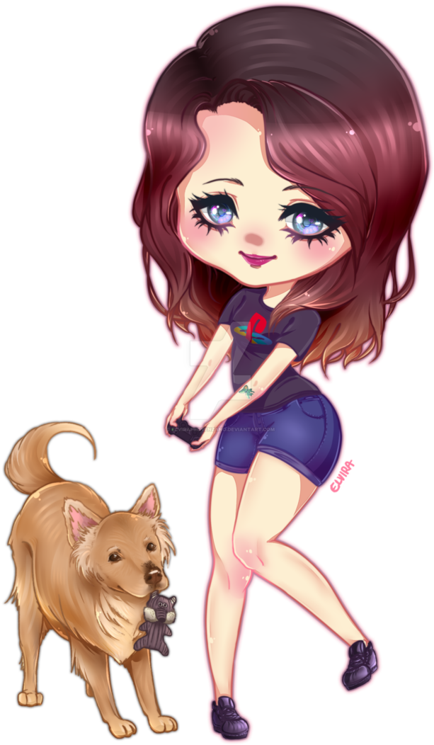 Chibi Nerd By Elviraprovenzano - Cartoon (709x1126)