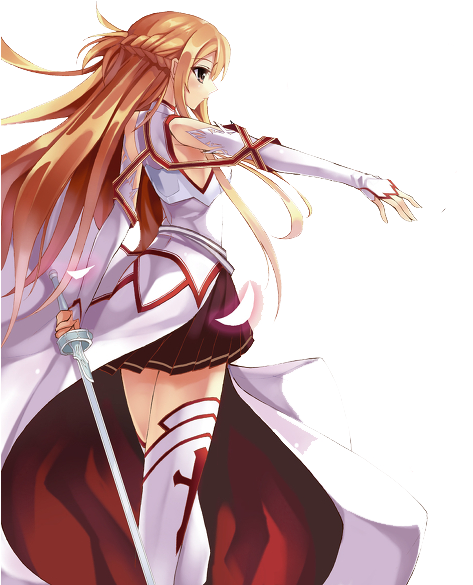 Yuuki Asuna Render 1 By Idolprincess On Deviantart - Asuna Sword Art Online Render (521x600)