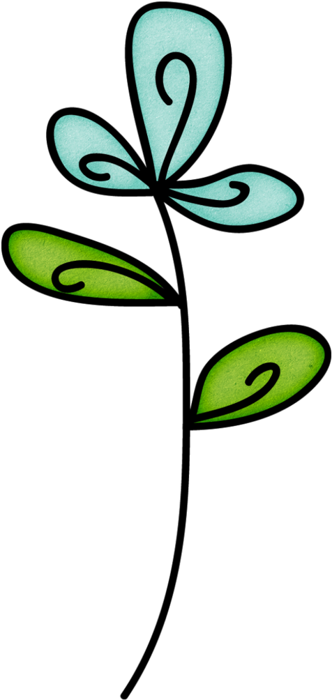 Doodle Flower - Doodle Flower Clipart Png (528x1024)