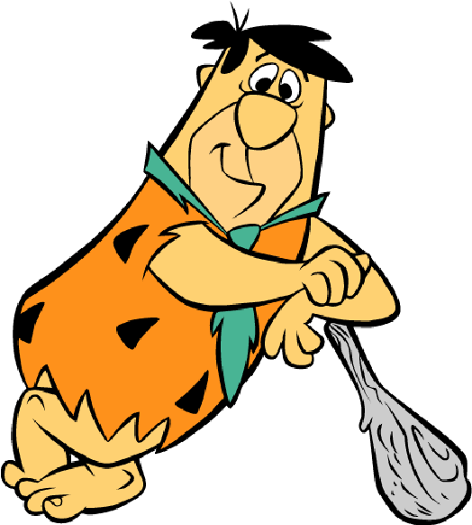 Flintstones Clipart - Fred Flintstone With Club (600x600)