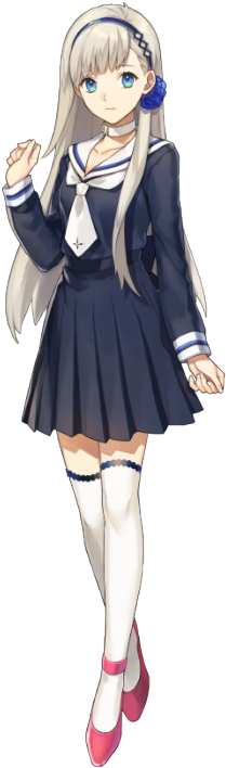 Deviate Traffic jam Sinis Anime Girl School Uniform - Anime School Girl Drawing - (271x750) Png  Clipart Download