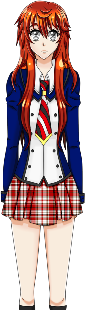 Visual Novel Mc School Uniform Sprite By Agletfreegirl-25 - Cartoon (721x1109)