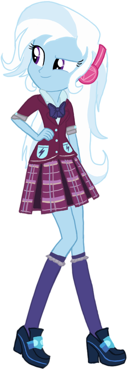 1211951 Safe Solo Clothes Equestria Girls Trixie School - Equestria Girls Trixie Crystal Prep (447x1247)