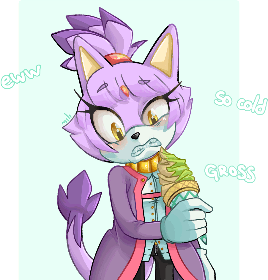 Gross Shadow The Hedgehog Cat Cartoon Fictional Character - Sonic Blaze Fan Art (1024x1012)