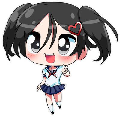 Hanako - Yandere Simulator Personajes Chibis (400x391)