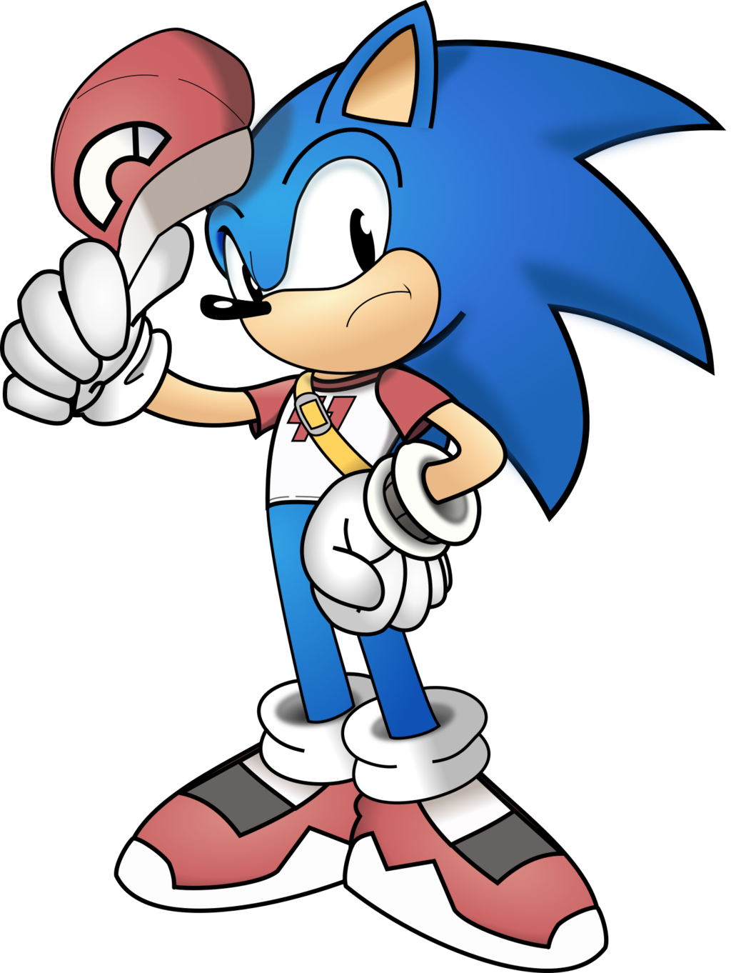 Classic Sonic The Hedgehog By Philllord - Classic Sonic The Hedgehog (1024x1362)