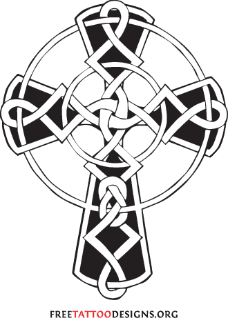 Celtic Cross Tattoo Celtic Cross Tattoo - Кельтский Крест Вектор (330x461)