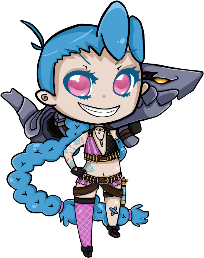 Jinx Lol Chibi (800x931)