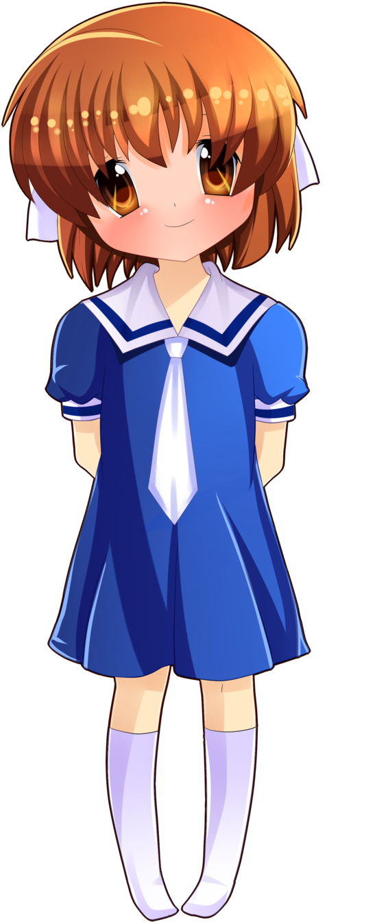 Clannad Anime Chibi Mangaka - Clannad Ushio Png (900x1440)