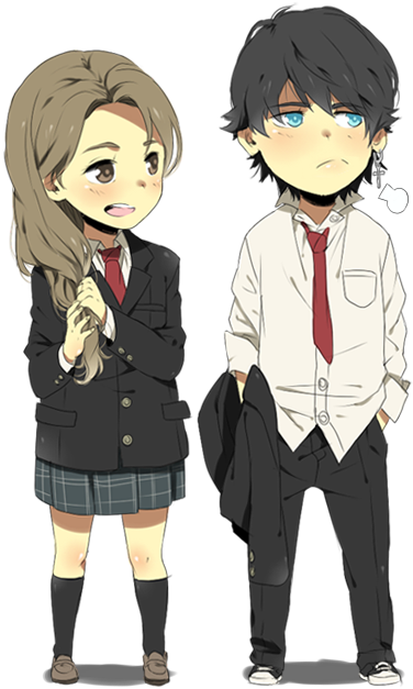 Nami By Danzzila - Anime Boy Chibi Full Body (400x636)