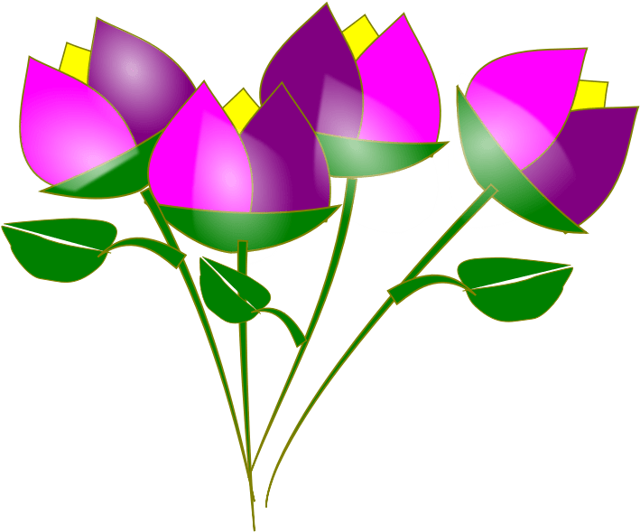 Beautiful Vase Clipart 5 By Deanna - Dibujos De Flores En Png (800x735)