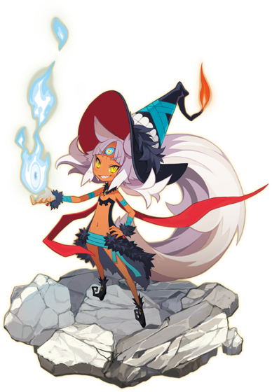 Chelka - Illustration - Witch And The Hundred Knight 2 Chelka (388x560)