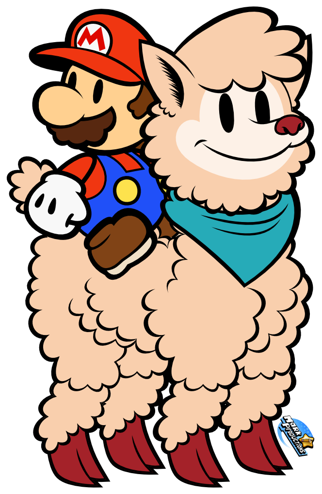 Alpaca Adventures By Markproductions - Paper Mario (664x1019)