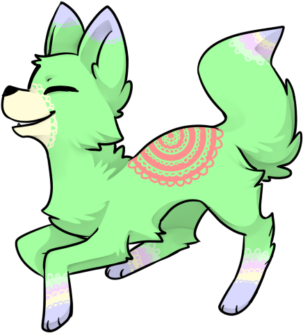 Lace Themed Dog Adoptable By Minty The Alpaca - Cartoon (500x500)