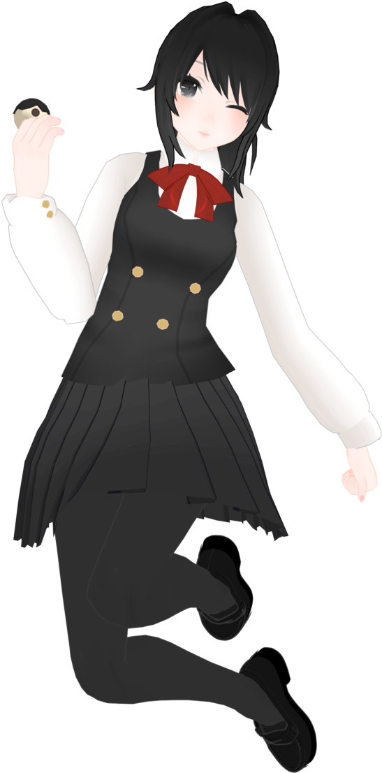 [mmd X Yandere Simulator] Ayano Aishi By Ishean - Ayano Aishi Mmd Model (1024x1182)