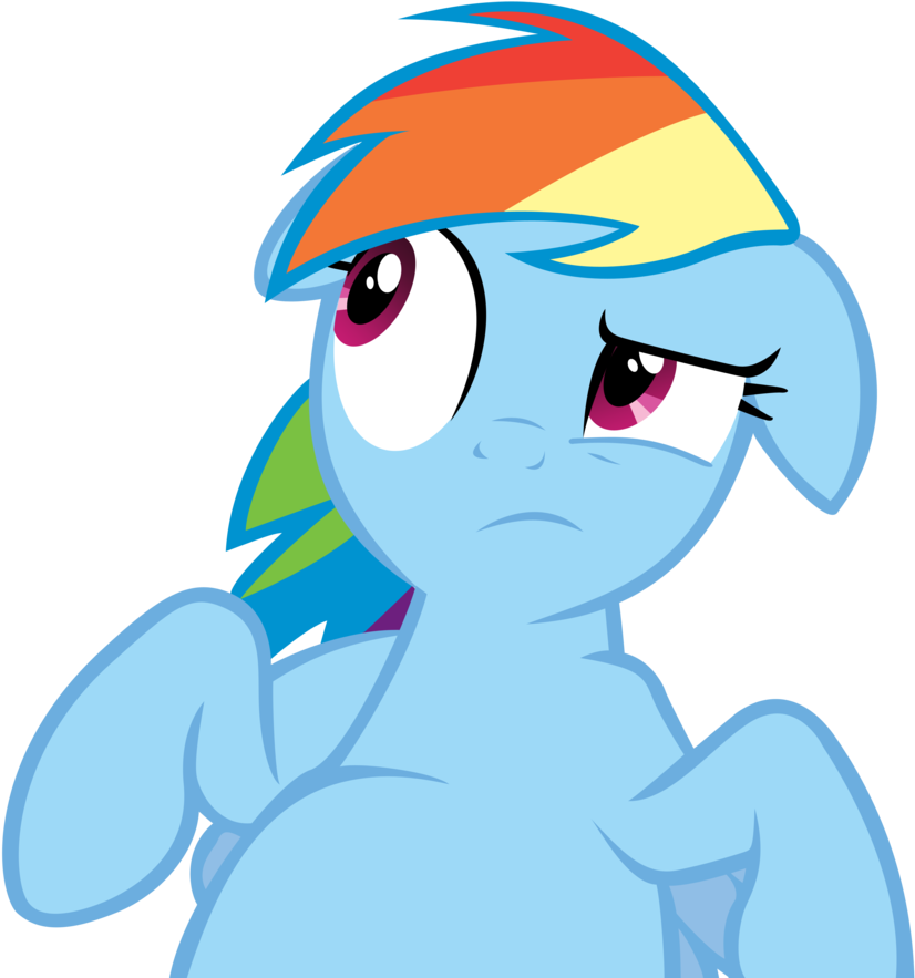 I Don't Have Any Issues With Applejack By Richhap - Mlp Fat Rainbow Dash (900x882)