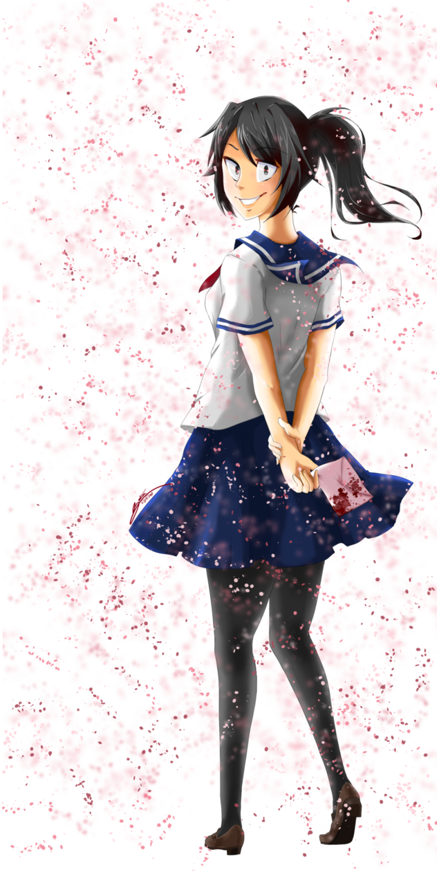 Yandere Simulator By Beautiazn - Yandere Simulator (632x1264)