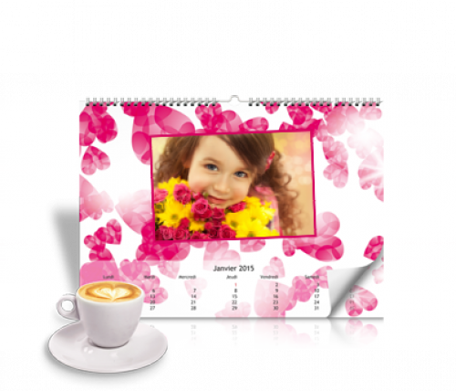 Calendrier Mural A4 Horizontal Passion - Calendar (500x428)