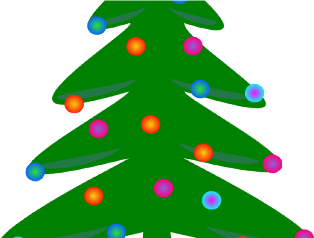 Christmas Ornaments Clipart Small - Christmas Tree Clip Art (640x480)