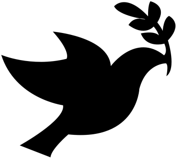 Dove Clipart Logo - Peace Dove (400x350)