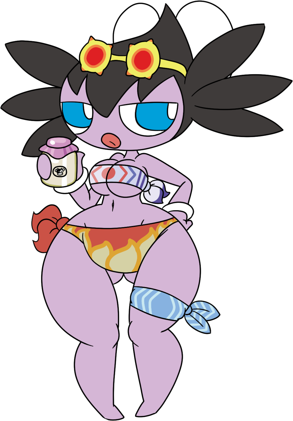 Summertime Gothitelle By Cloudcyanide On Deviantart - Cartoon (1024x1501)