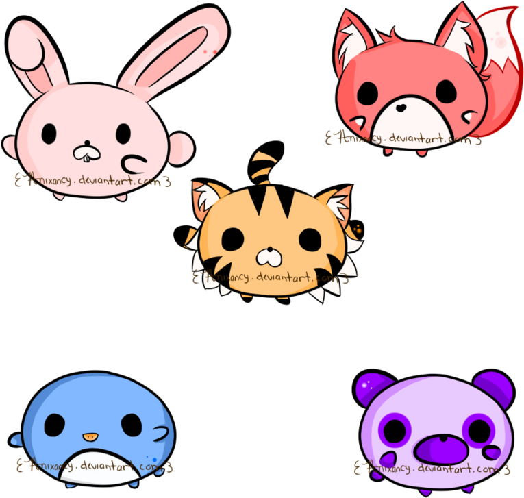 Chibi Animal Adoptables Batch - Chibi Animal (800x800)