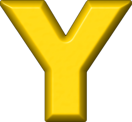 Baby Clipart Mags Fridge - Yellow Letter Y Png (433x400)