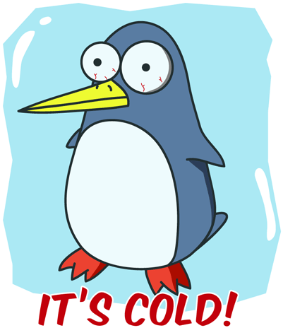 Penguin Bird Hat Free Vector Graphic On Pixabay - Cold Animated Gif (500x500)