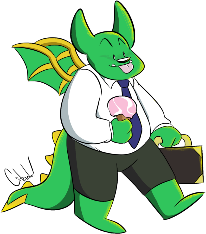 Bank Manager On Break By Citadeel - Cartoon (865x924)