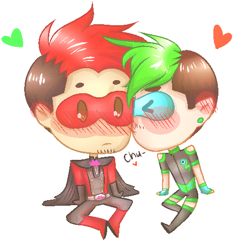 Superhero Kisses By Allitalianrejects - Kiss (577x549)