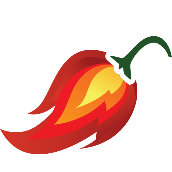 Cropped Ghost Pepper Glass Flame - Chili Pepper (602x602)