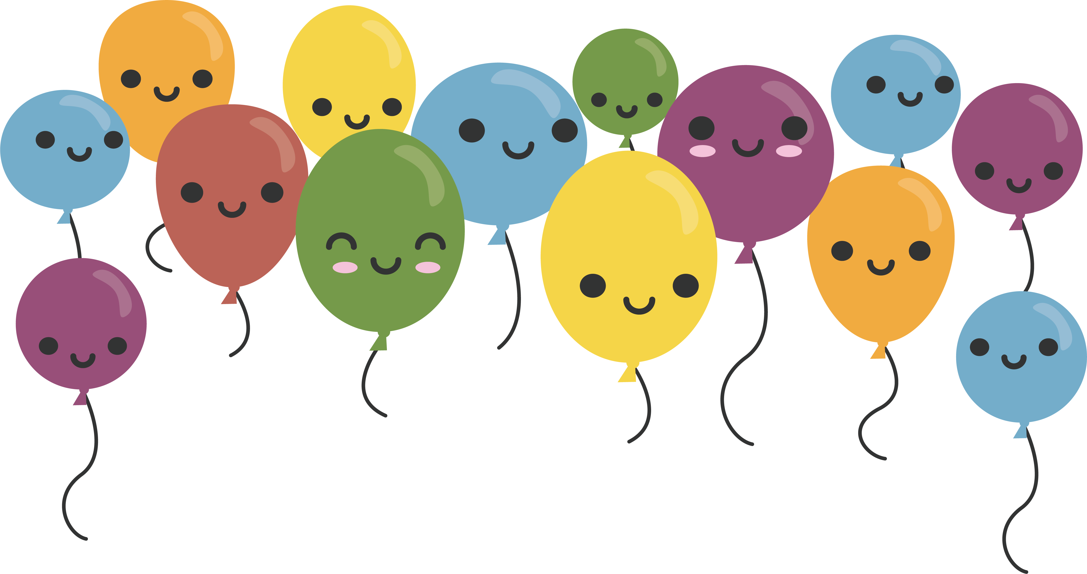 Smile Cartoon Balloon - Cartoon (4526x2390)