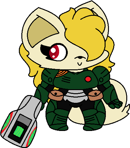 Blaze Has Found A Bfg 9000 By Superluigi1025 - Cartoon (446x500)