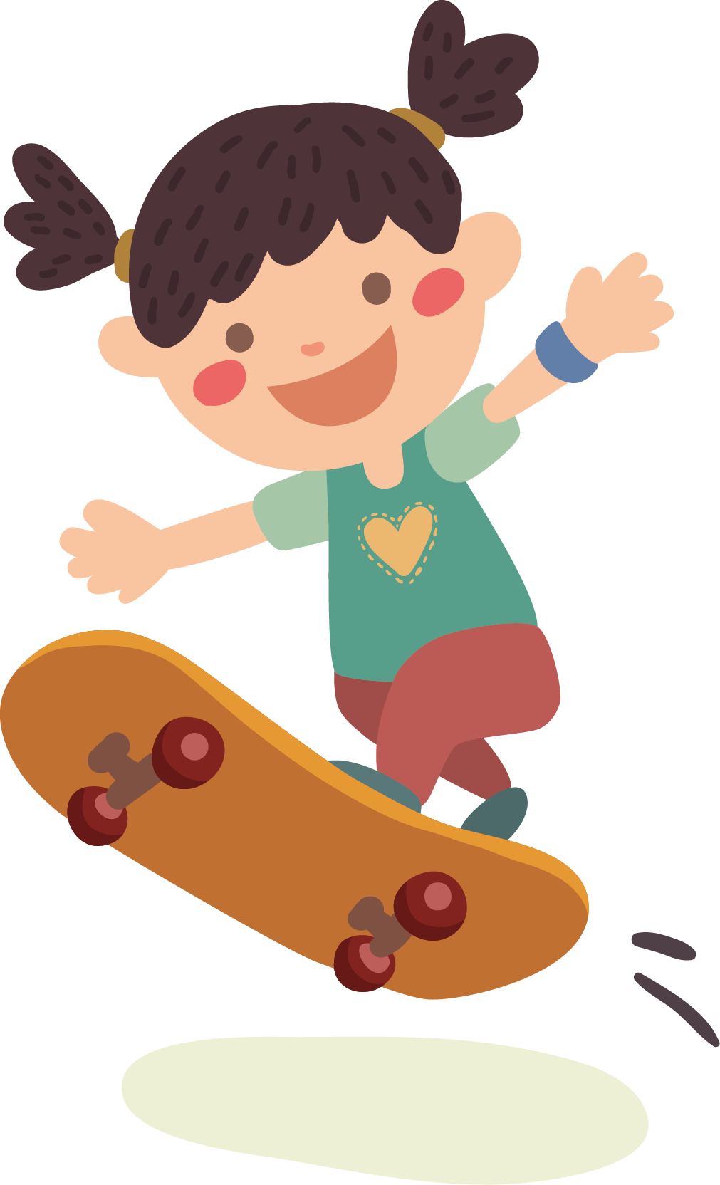 Skateboarding Ice Skating Ice Skate Girl Distribution - Illustration (1011x1664)