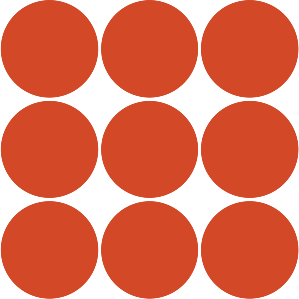 Circles Orange No Bkgrd - Benjamin Moore Dark Green Paint (600x600)