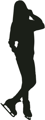 Woman Ice Skating Casual Silhouette Transparent Png - Silhouette (512x512)