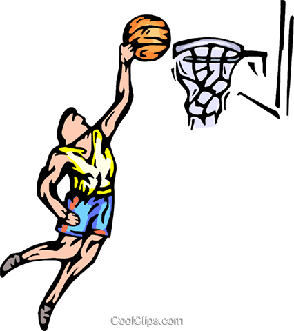 Basketball Player Royalty Free Vector Clip Art Basketball - Block Basketball (426x480)